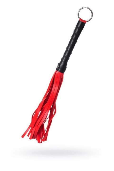Anonymo flogger, PU leather, red, 28 cm Anonymo flogger, PU leather, red, 28 cm