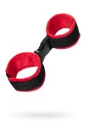 Anonymo handcuffs, velour, red, 29 cm