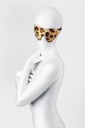 Anonymo mask, PU leather, print, 26 cm