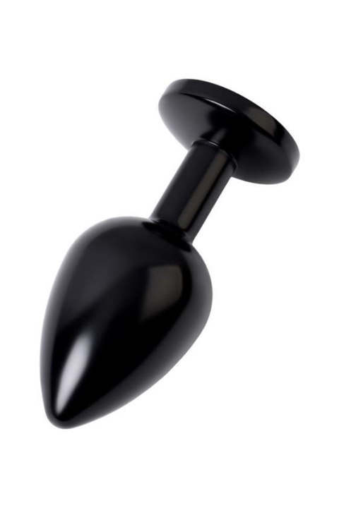 Black anal plug TOYFA Metal,with a ruby colored gem Black anal plug TOYFA Metal,with a ruby colored gem