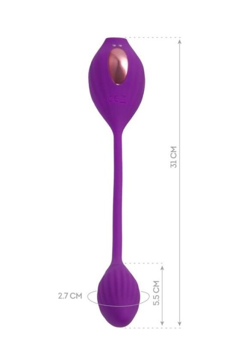 JOS Vacuum clitoris stimulator Ginny, silicone, purple, 31 cm JOS Vacuum clitoris stimulator Ginny, silicone, purple, 31 cm