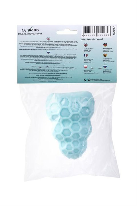 Masturbator TOYFA A-Toys, ass, blue color, 14 cm Masturbator TOYFA A-Toys, ass, blue color, 14 cm