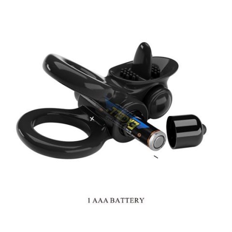 Pretty Love Vibrating Pasionate Cock Ring Black Pretty Love Vibrating Pasionate Cock Ring Black