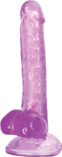 Realistic dildo A-Toys by TOYFA Celiam, TPE, purple, 20.5 cm