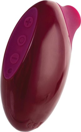 TOYFA A-Toys Myrty Clitoral Vacuum Stimulator, burgundy, 9.8 cm