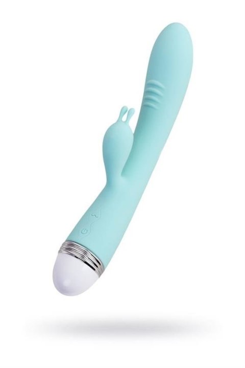 Vibrator with clitoral stimulator Flovetta by Toyfa Iris, silicone, mint, 22 cm Vibrator with clitoral stimulator Flovetta by Toyfa Iris, silicone, mint, 22 cm