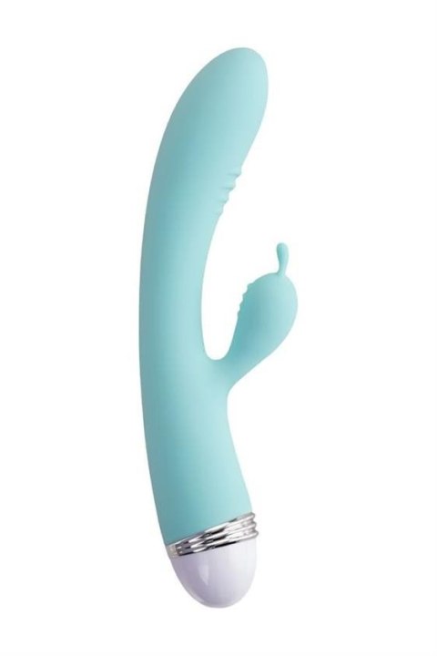 Vibrator with clitoral stimulator Flovetta by Toyfa Iris, silicone, mint, 22 cm Vibrator with clitoral stimulator Flovetta by Toyfa Iris, silicone, mint, 22 cm