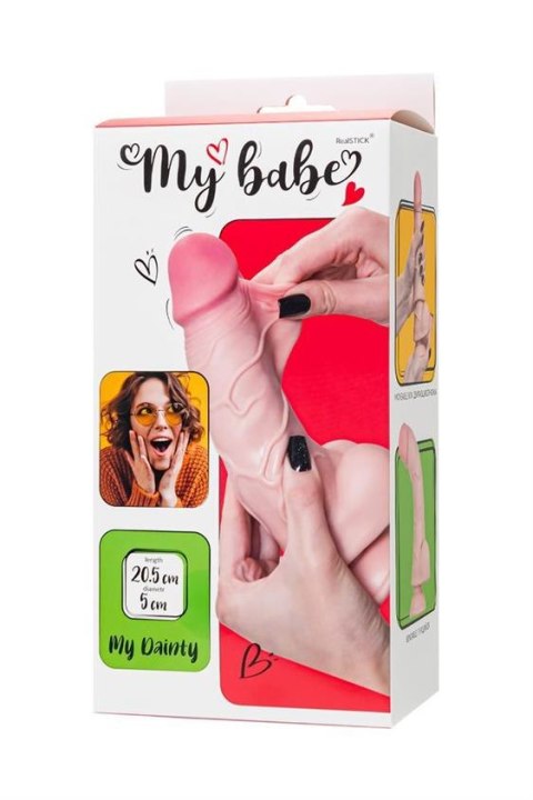 Dildo My babe by RealStick My Dainty, flesh,TPE, 20,5cm Dildo My babe by RealStick My Dainty, flesh,TPE, 20,5cm