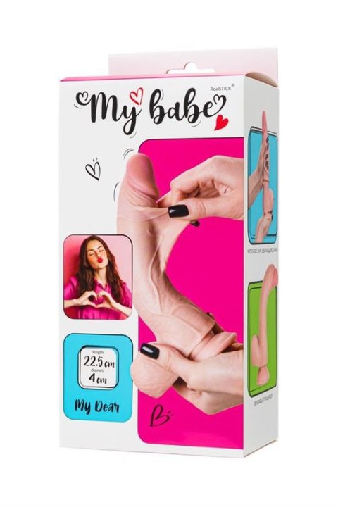 Dildo My babe by RealStick My Dear, flesh,TPE, 22,5cm Dildo My babe by RealStick My Dear, flesh,TPE, 22,5cm