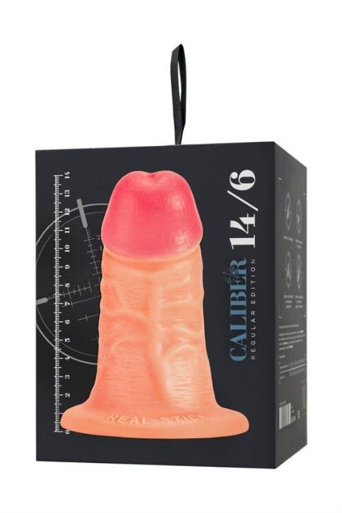 Realistic dildo Caliber 14/6 , PVC, flesh, length 14cm, diameter 6cm Realistic dildo Caliber 14/6 , PVC, flesh, length 14cm, diameter 6cm