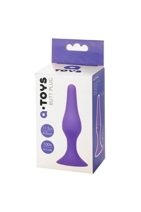 A-TOYS, Anal Plug, Silicone, Purple, 11,3 cm