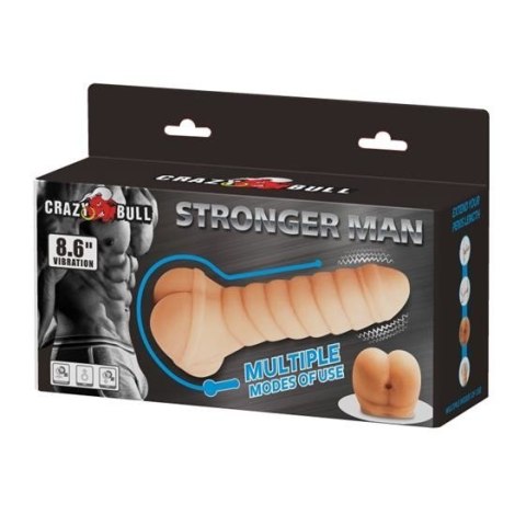 Crazy Bull Vibrating Penis Extender Flesh Crazy Bull Vibrating Penis Extender Flesh
