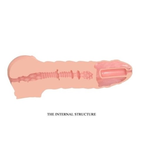 Crazy Bull Vibrating Penis Extender Flesh Crazy Bull Vibrating Penis Extender Flesh