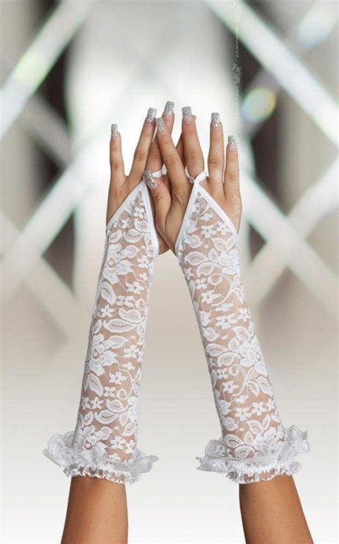 Gloves 7708 biały Gloves 7708 biały
