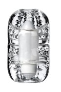 MASTURBATOR LINGAM KHANI, 9CM PRZEŹROCZYSTY WIBRACJE STYMULACJA ORALNA