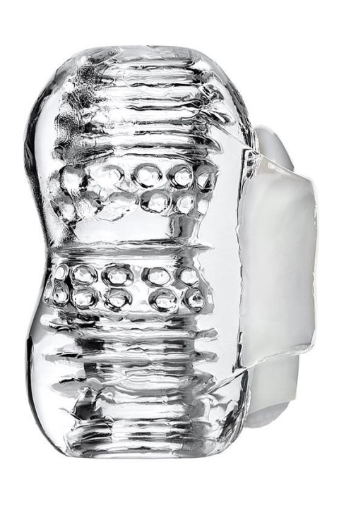 MASTURBATOR LINGAM KHANI, 9CM PRZEŹROCZYSTY WIBRACJE STYMULACJA ORALNA