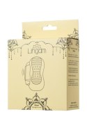 MASTURBATOR LINGAM KHANI, 9CM PRZEŹROCZYSTY WIBRACJE STYMULACJA ORALNA