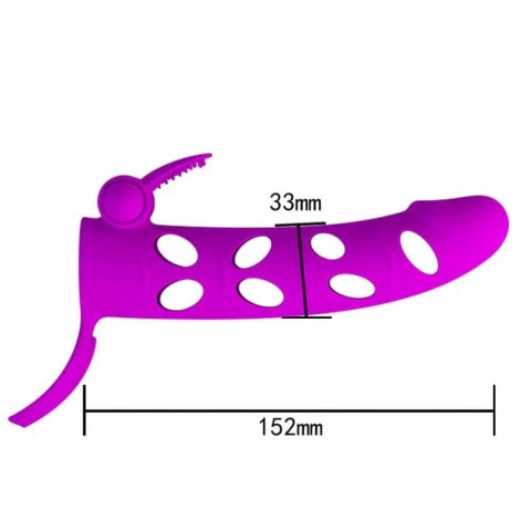 Pretty Love 6 Inch Vibrating Penis Sleeve Pink Pretty Love 6 Inch Vibrating Penis Sleeve Pink
