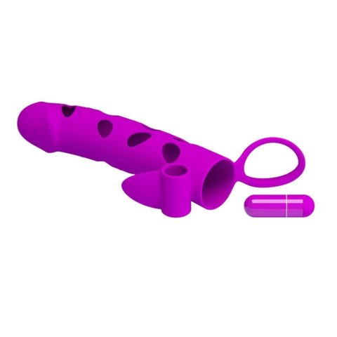 Pretty Love 6 Inch Vibrating Penis Sleeve Pink Pretty Love 6 Inch Vibrating Penis Sleeve Pink