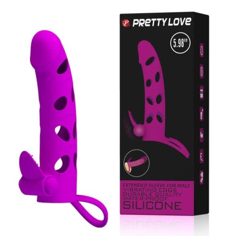 Pretty Love 6 Inch Vibrating Penis Sleeve Pink Pretty Love 6 Inch Vibrating Penis Sleeve Pink