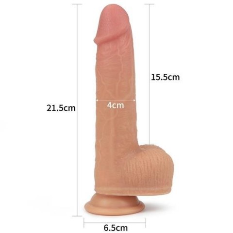 8.5" Nature Cock Rotating Flesh