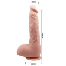 REALISTYCZNE DILDO BEAUTIFUL JASON 24 CM TPR PRZYSSAWKA DO UPRZĘŻY