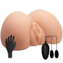MASTURBATOR CRAZY BULL JUDY, WIBRACJE, CYBERSKÓRA, 16,5 CM, CIELISTY