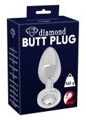 KOREK ANAL SEX STALOWY JEWEL DIAMOND 6 CM KRYSZTAL