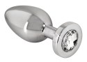KOREK ANAL SEX STALOWY JEWEL DIAMOND 6 CM KRYSZTAL