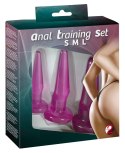 KORKI ANAL SEX ZESTAW TRENINGOWY 3 RÓŻNE ROZMIARY