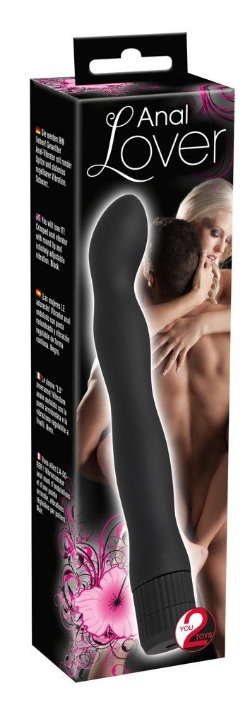 WIBRATOR ANAL LOVER CZARNY FALISTY 18 CM WIBRATOR ANAL LOVER CZARNY FALISTY 18 CM