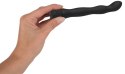 WIBRATOR ANAL LOVER CZARNY FALISTY 18 CM