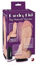 WIBRATOR MOCNY PRZYSSAWKA DILDO 5 FUNKCJI 22CM
