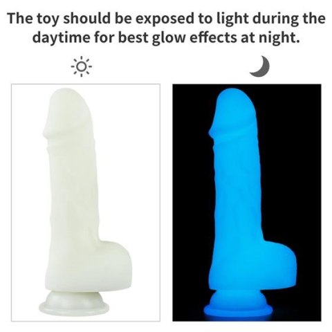 ŚWIECĄCE DILDO 19,05 CM LUMINO PLAY REALISTYCZNE, ŚWIECĄCE W CIEMNOŚCI