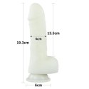 ŚWIECĄCE DILDO 19,05 CM LUMINO PLAY REALISTYCZNE, ŚWIECĄCE W CIEMNOŚCI