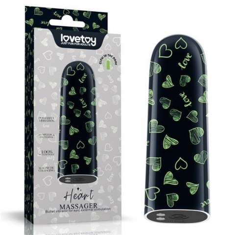 Rechargeable Glow-in-the-dark Heart Massager Rechargeable Glow-in-the-dark Heart Massager