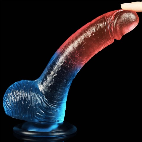 DILDO ŻELOWE DAZZLE STUDS, 19 CM, TPE, WIELOKOLOROWE, Z PRZYSSAWKĄ DILDO ŻELOWE DAZZLE STUDS, 19 CM, TPE, WIELOKOLOROWE, Z PRZYSSAWKĄ