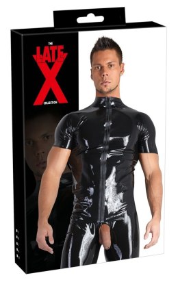 Czarna lateksowa koszula XXL