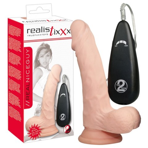 Wibrator Realistixxx z przyssawką 19cm