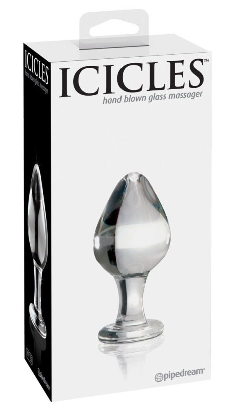 Korek analny szklany No. 25 9cm Icicles Korek analny szklany No. 25 9cm Icicles