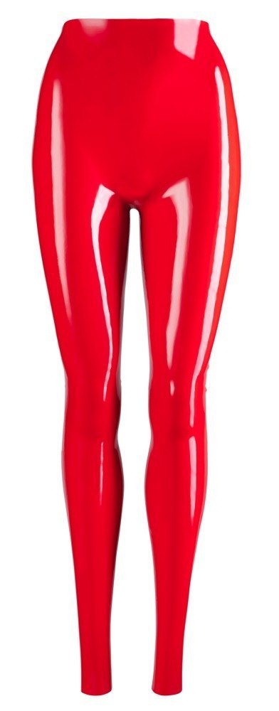 Lateksowe Legginsy czerwone L Lateksowe Legginsy czerwone L