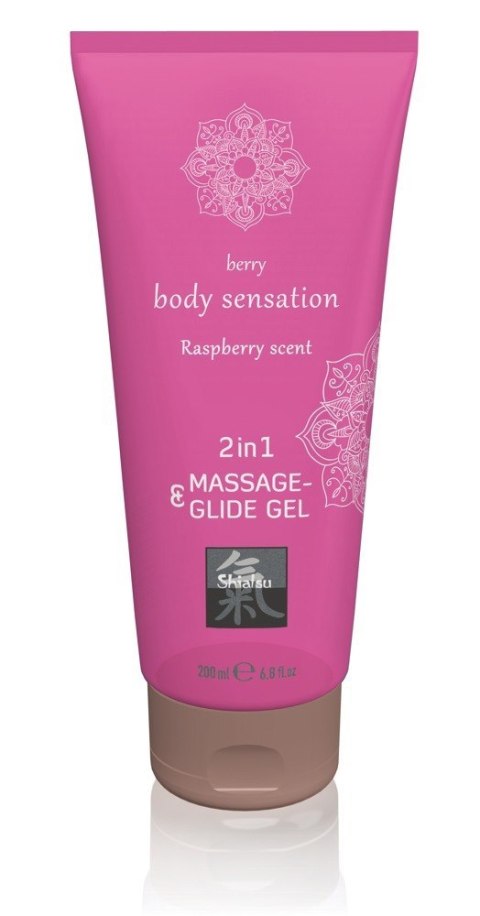 Olejek do masażu 2w1 Malina 200ml Shiatsu Olejek do masażu 2w1 Malina 200ml Shiatsu