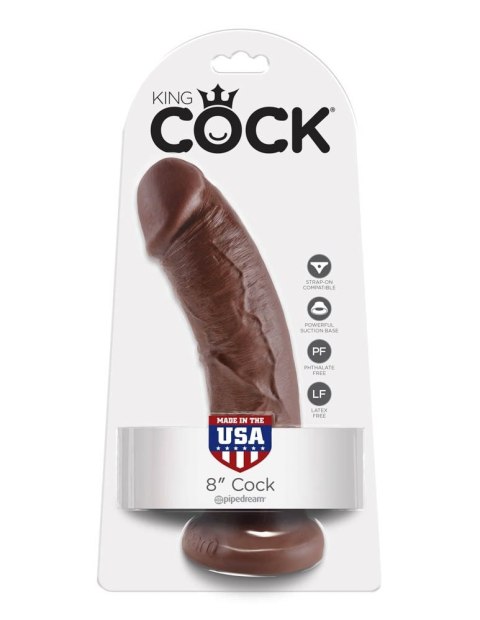 Dildo z przyssawką 20 cm King Cock