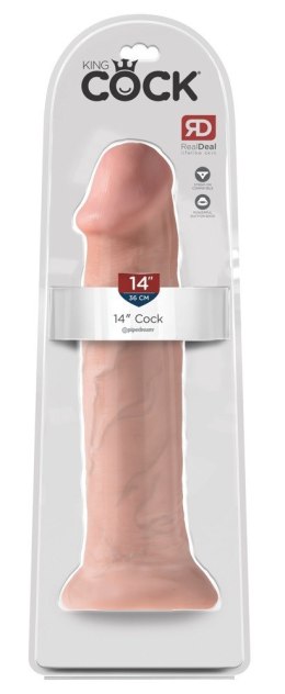 Dildo z przyssawką 36 cm King Cock