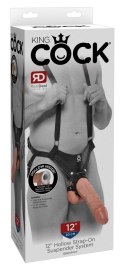 King Cock Hollow Strap-On Suspender System 30cm
