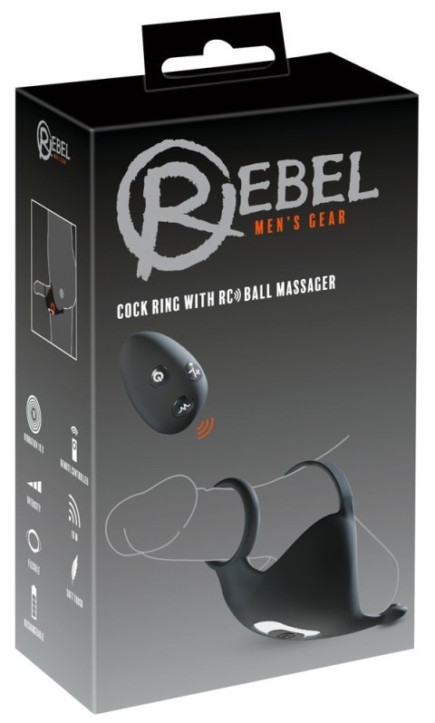 Rebel Cock ring with RC Ball m Rebel Cock ring with RC Ball m