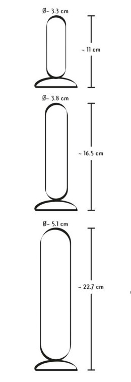 PENIS DILDO MĘSKI CZŁONEK Z PRZYSSAWKĄ ZESTAW 3
