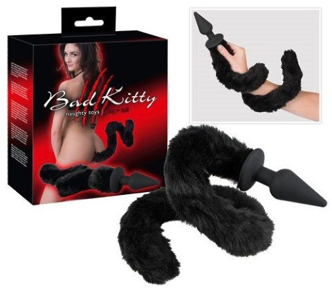 KOREK ANAL SEX SILIKONOWY KOCI OGON 11CM BAD KITTY
