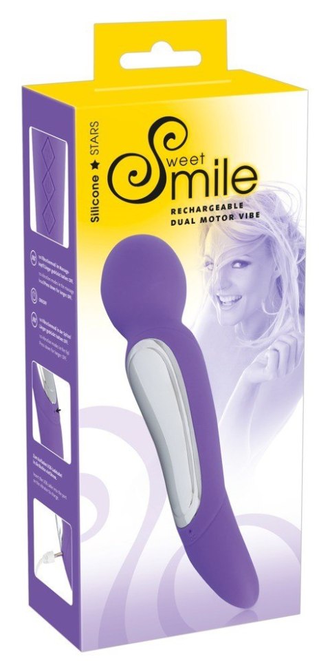 WIBRATOR SMILE Z DWOMA SILNICZKAMI WIBRATOR SMILE Z DWOMA SILNICZKAMI