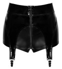 Glam suspender wetlook and vinyl shorts M Noir Handmade